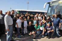  بالصور: عودة الفوج الأول من معتمري مدينة يافا إلى ديارهم سالمين